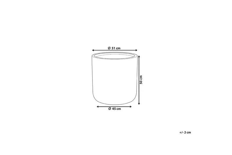 Trädgårdskruka Messene 51x51x49 cm - 51x51x49 cm - Inredning - Dekoration & inredningsdetaljer - Krukor & ytterkrukor - Utomhuskruka