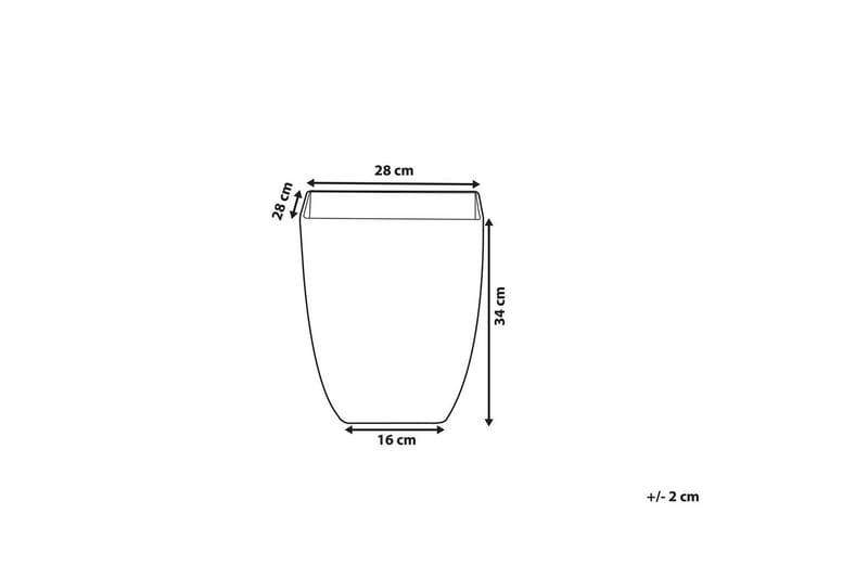 Trädgårdskruka Miro 28x28x34 cm - 28x28x34 cm - Inredning - Dekoration & inredningsdetaljer - Krukor & ytterkrukor - Utomhuskruka