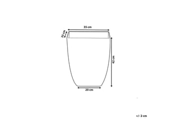 Trädgårdskruka Miro 35x35x42 cm - 35x35x42 cm - Inredning - Dekoration & inredningsdetaljer - Krukor & ytterkrukor - Utomhuskruka