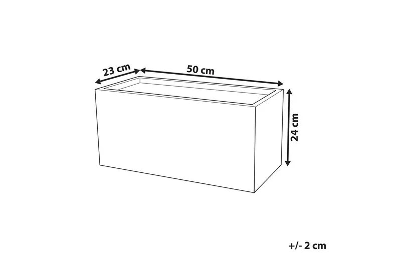 Trädgårdskruka Myra 50x23x24 cm - 50x23x24 cm - Inredning - Dekoration & inredningsdetaljer - Krukor & ytterkrukor - Utomhuskruka