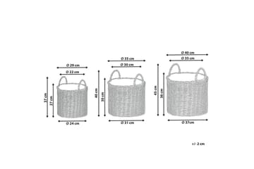 Trädgårdskruka Nikiti set om 3 - Inredning - Dekoration & inredningsdetaljer - Krukor & ytterkrukor - Utomhuskruka