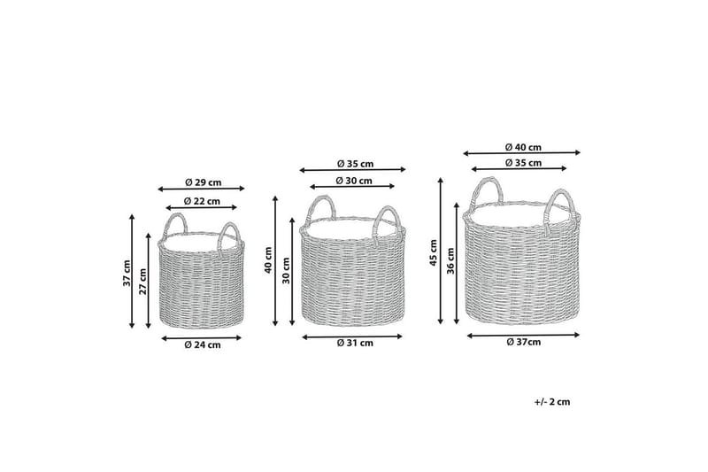 Trädgårdskruka Nikiti set om 3 - Inredning - Dekoration & inredningsdetaljer - Krukor & ytterkrukor - Utomhuskruka