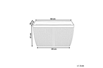 Trädgårdskruka Sisal 59x28x41 cm - 59x28x41 cm - Inredning - Dekoration & inredningsdetaljer - Krukor & ytterkrukor - Utomhuskruka