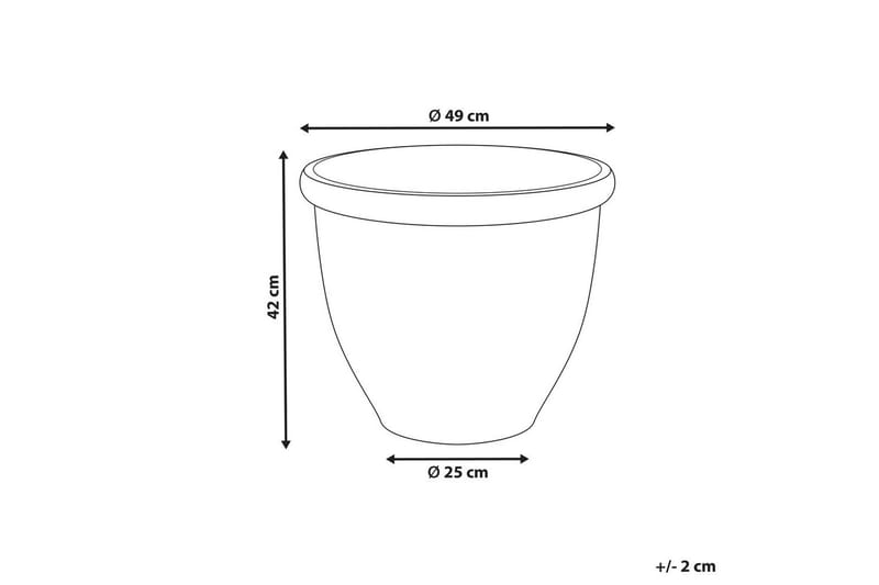 Trädgårdskruka Tesalia Beige - Beige - Inredning - Dekoration & inredningsdetaljer - Krukor & ytterkrukor - Utomhuskruka