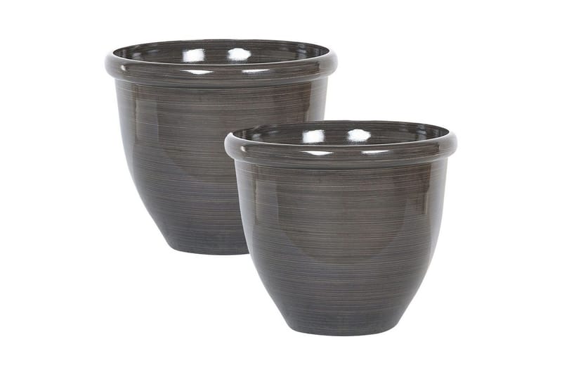 Trädgårdskruka Tesalia set om 2 44x44x38 cm, 44x44x38 cm