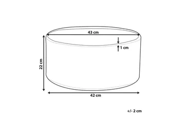 Trädgårdskruka Valta 43x43x22 cm - 43x43x22 cm - Inredning - Dekoration & inredningsdetaljer - Krukor & ytterkrukor - Utomhuskruka