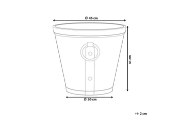 Trädgårdskruka Vari 45x45x41 cm - 45x45x41 cm - Inredning - Dekoration & inredningsdetaljer - Krukor & ytterkrukor - Utomhuskruka
