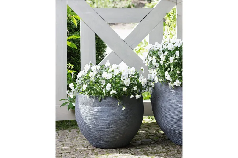 Trädgårdskruka Zakros Grå - Grå - Inredning - Dekoration & inredningsdetaljer - Krukor & ytterkrukor - Utomhuskruka