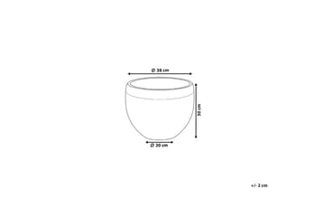 Trädgårdskruka Zakros Grå - Grå - Inredning - Dekoration & inredningsdetaljer - Krukor & ytterkrukor - Utomhuskruka