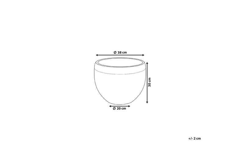 Trädgårdskruka Zakros Grå - Grå - Inredning - Dekoration & inredningsdetaljer - Krukor & ytterkrukor - Utomhuskruka