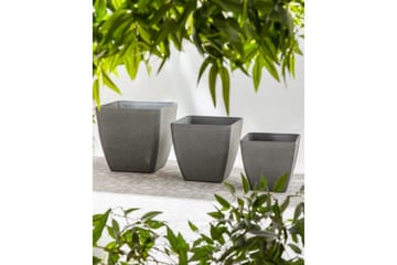 Trädgårdskruka Zeli set om 2 34x34x34 cm - 34x34x34 cm - Inredning - Dekoration & inredningsdetaljer - Krukor & ytterkrukor - Utomhuskruka