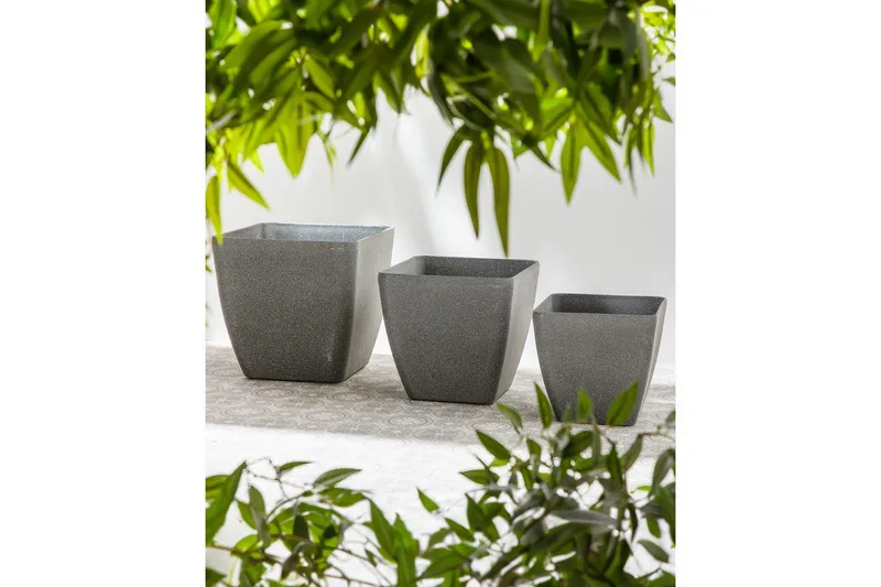 Trädgårdskruka Zeli set om 2 34x34x34 cm - 34x34x34 cm - Inredning - Dekoration & inredningsdetaljer - Krukor & ytterkrukor - Utomhuskruka