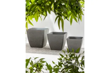 Trädgårdskruka Zeli set om 2 34x34x34 cm - 34x34x34 cm - Inredning - Dekoration & inredningsdetaljer - Krukor & ytterkrukor - Utomhuskruka