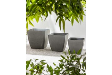 Trädgårdskruka Zeli set om 2 49x49x49 cm - 49x49x49 cm - Inredning - Dekoration & inredningsdetaljer - Krukor & ytterkrukor - Utomhuskruka