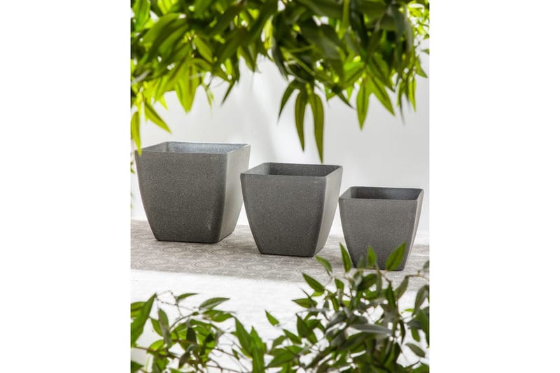Trädgårdskruka Zeli set om 2 49x49x49 cm - 49x49x49 cm - Inredning - Dekoration & inredningsdetaljer - Krukor & ytterkrukor - Utomhuskruka
