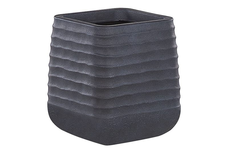 Trädgårdskruka Parikia Svart, 28x28x27 cm - Svart, 28x28x27 cm - Inredning - Dekoration & inredningsdetaljer - Krukor & ytterkrukor - Utomhuskruka