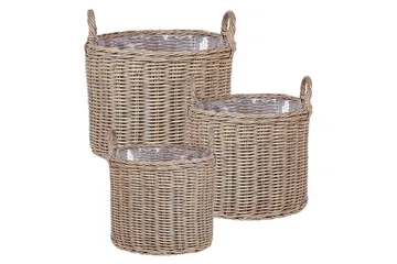 Trädgårdskruka Pendula set om 3 Brun - Brun - Inredning - Dekoration & inredningsdetaljer - Krukor & ytterkrukor - Utomhuskruka