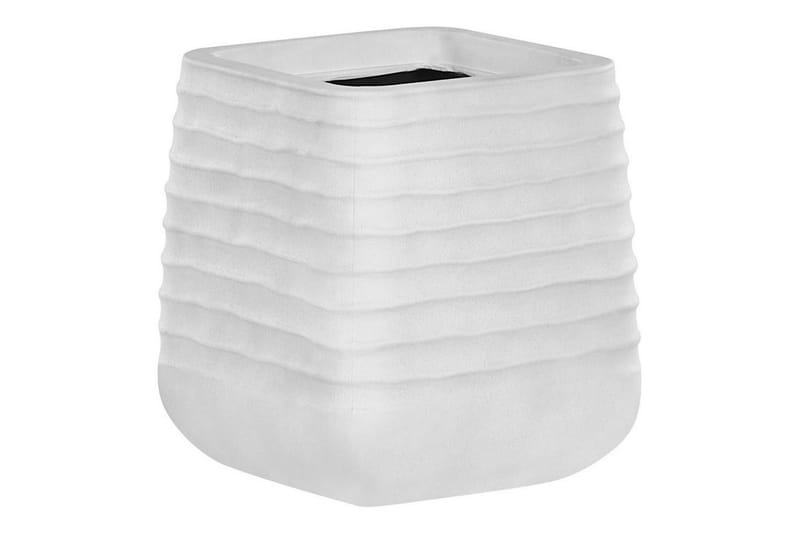 Trädgårdskruka Parikia Vit, 28x28x27 cm - Vit, 28x28x27 cm - Inredning - Dekoration & inredningsdetaljer - Krukor & ytterkrukor - Utomhuskruka