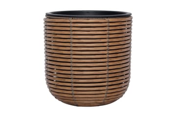 Blomkruka Wicker D27xH28 cm Brun - Inredning - Dekoration & inredningsdetaljer - Krukor & ytterkrukor - Utomhuskruka