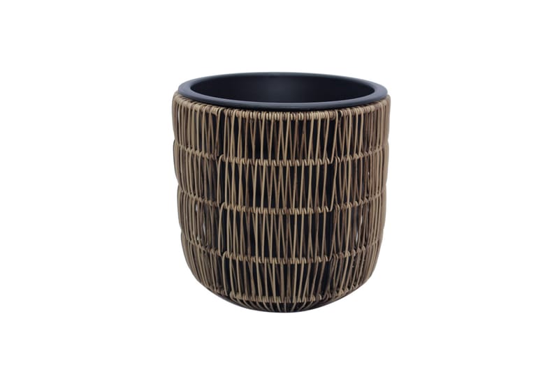 Blomkruka Wicker D27xH28 cm Ljusbrun - Inredning - Dekoration & inredningsdetaljer - Krukor & ytterkrukor - Utomhuskruka