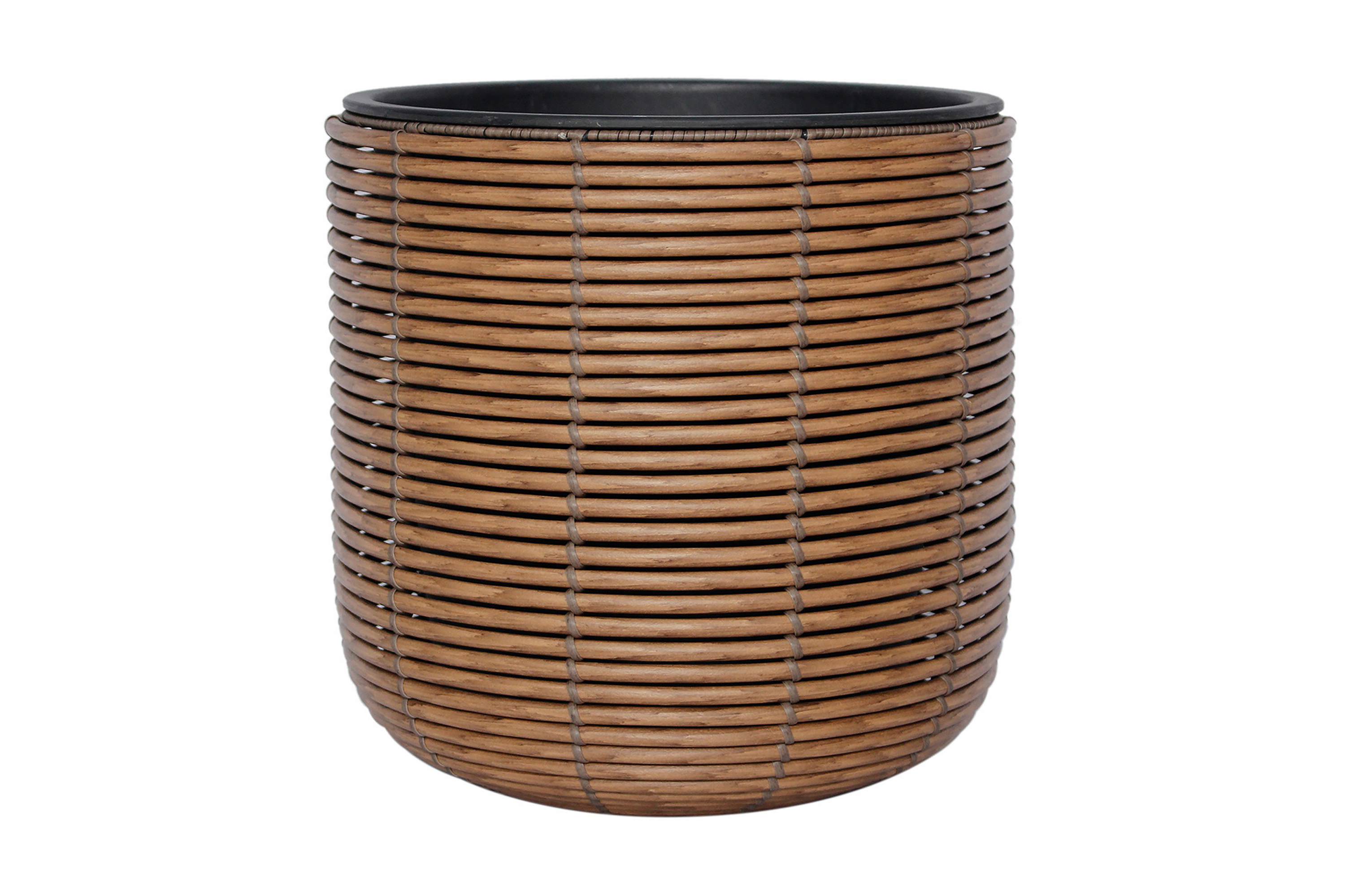 Blomkruka Wicker D35xH36 cm Brun