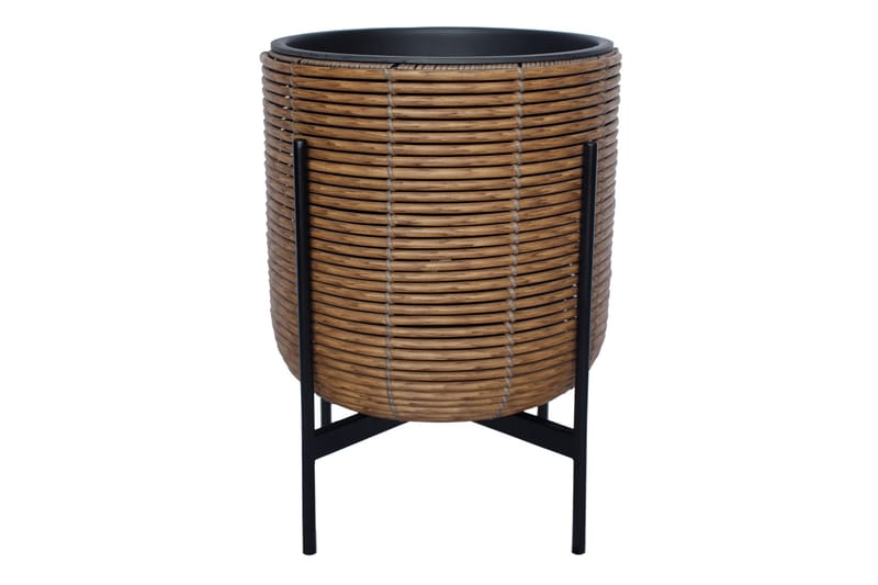 Blomkruka Wicker på stativ 38x38xH49 cm Brun - Inredning - Dekoration & inredningsdetaljer - Krukor & ytterkrukor - Utomhuskruka