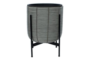 Blomkruka Wicker på stativ 38x38xH49 cm Grå - Inredning - Dekoration & inredningsdetaljer - Krukor & ytterkrukor - Utomhuskruka