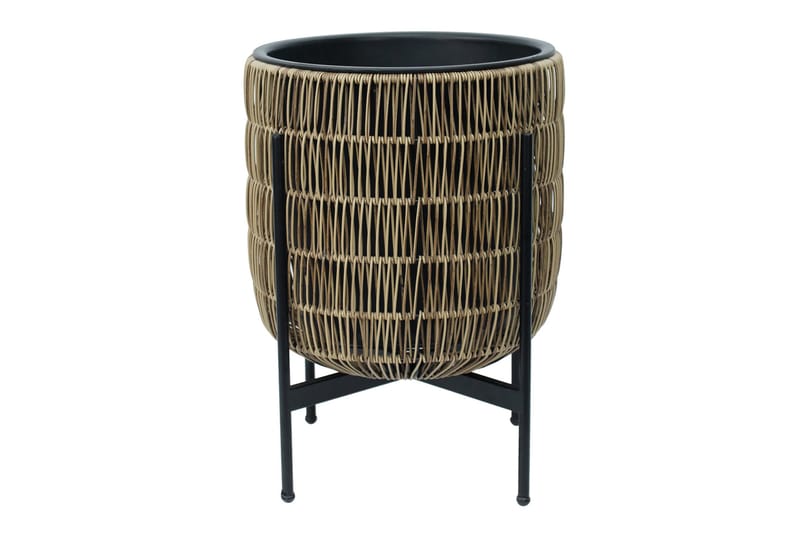 Blomkruka Wicker på stativ 38x38xH49 cm Ljusbrun - Inredning - Dekoration & inredningsdetaljer - Krukor & ytterkrukor - Utomhuskruka