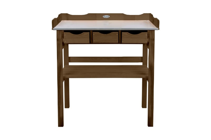 Esschert Design Planteringsbord med lådor brun - Blomlåda & balkonglåda - Utomhuskruka
