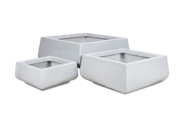 Fiberarmerade Krukor 3-pack - Grå - Inredning - Dekoration & inredningsdetaljer - Krukor & ytterkrukor - Utomhuskruka