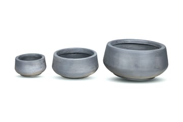 Fiberarmerade Krukor 3-pack - Grå - Inredning - Dekoration & inredningsdetaljer - Krukor & ytterkrukor - Utomhuskruka