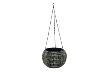 Hängande Kruka Wicker D32xH22 cm Grå - Inredning - Dekoration & inredningsdetaljer - Krukor & ytterkrukor - Utomhuskruka
