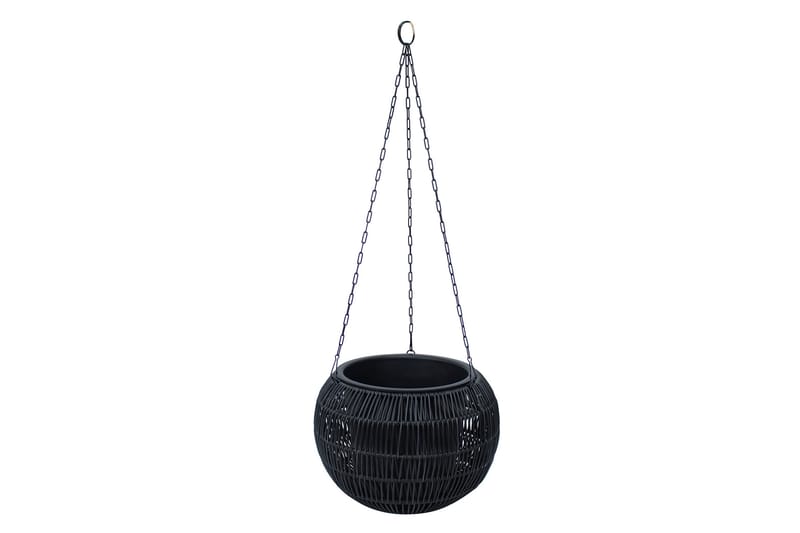 Hängande Kruka Wicker D32xH22 cm Svart - Inredning - Dekoration & inredningsdetaljer - Krukor & ytterkrukor - Utomhuskruka