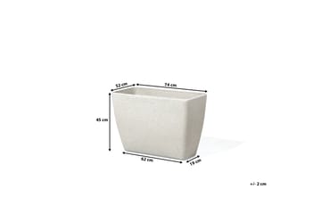 Kruka Baris 60 cm - Beige - Inredning - Dekoration & inredningsdetaljer - Krukor & ytterkrukor - Utomhuskruka
