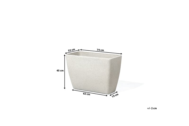 Kruka Baris 60 cm - Beige - Inredning - Dekoration & inredningsdetaljer - Krukor & ytterkrukor - Utomhuskruka