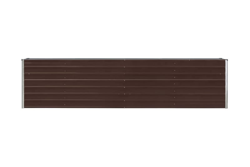 Odlingslåda 320x40x77 cm galvaniserat stål brun - Brun - Blomlåda & balkonglåda - Utomhuskruka