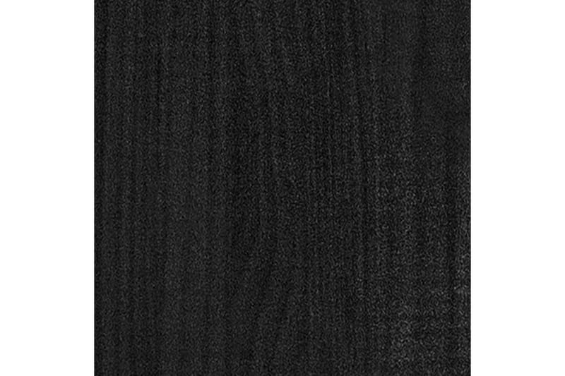 Odlingslåda svart 31x31x70 cm massiv furu - Svart - Utomhuskruka - Blomlåda & balkonglåda
