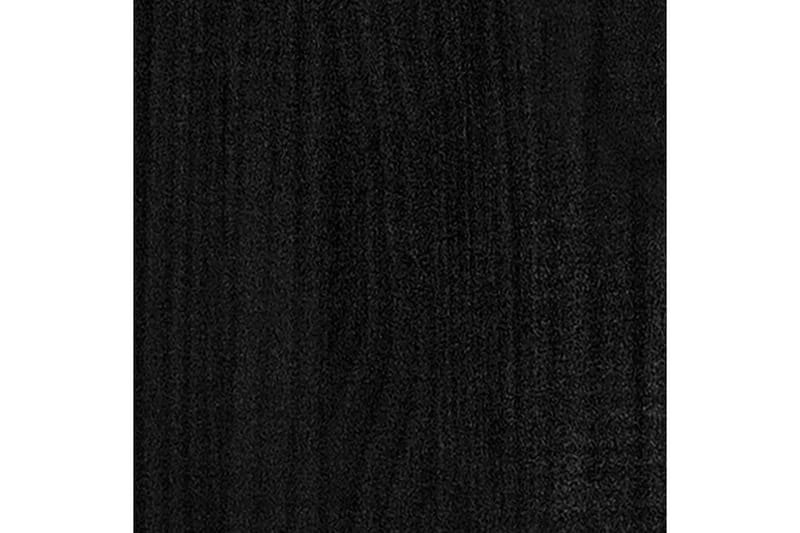 Odlingslåda svart 40x40x40 cm massiv furu - Svart - Utomhuskruka - Blomlåda & balkonglåda