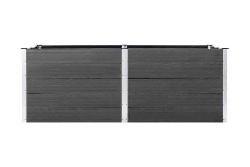 Odlingslåda upphöjd 150x50x91 cm WPC grå - Grå - Utomhuskruka - Blomlåda & balkonglåda