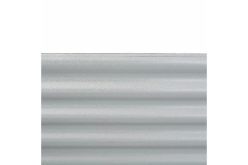 Odlingslåda upphöjd galvaniserat stål 160x80x81 cm silver - Silver - Utomhuskruka - Blomlåda & balkonglåda