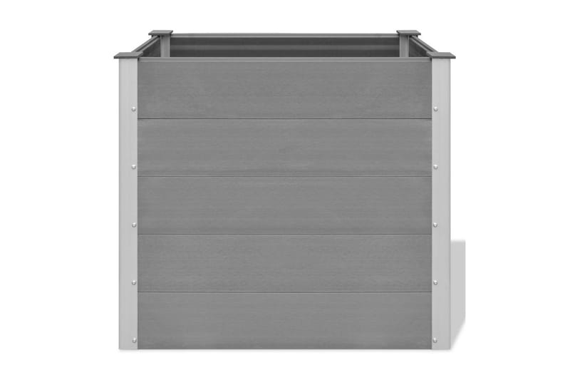 Odlingslåda upphöjd WPC 100x50x91 cm grå - Grå - Utomhuskruka - Blomlåda & balkonglåda