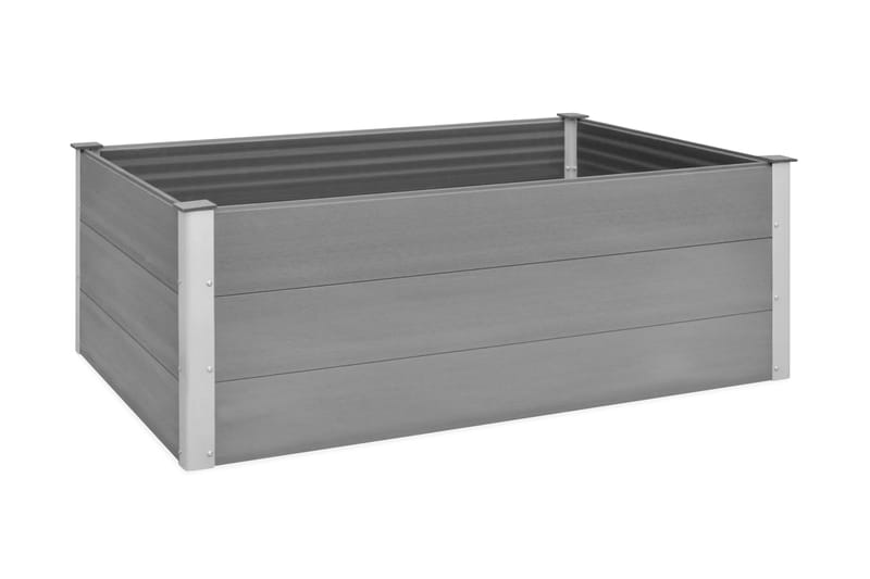 Odlingslåda upphöjd WPC 150x100x54 cm grå - Grå - Blomlåda & balkonglåda - Utomhuskruka