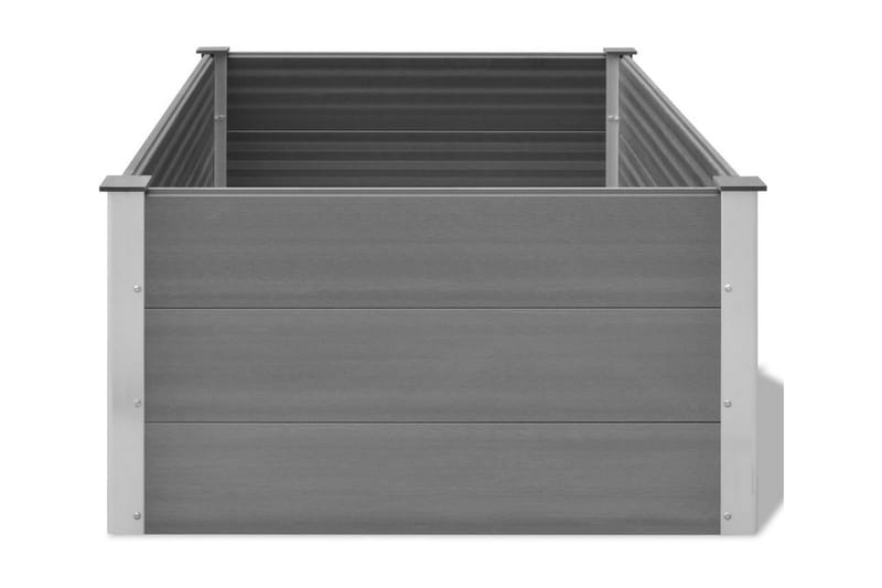 Odlingslåda upphöjd WPC 150x100x54 cm grå - Grå - Utomhuskruka - Blomlåda & balkonglåda