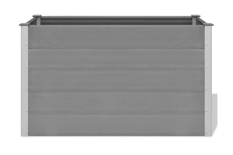 Odlingslåda upphöjd WPC 150x50x91 cm grå - Grå - Blomlåda & balkonglåda - Utomhuskruka