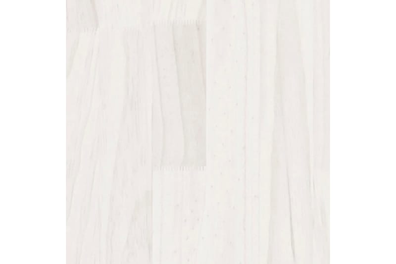 Odlingslåda vit 40x40x70 cm massiv furu - Vit - Utomhuskruka - Blomlåda & balkonglåda