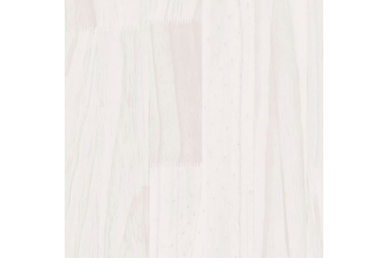 Odlingslådor 2 st vit 70x70x70 cm massiv furu - Vit - Utomhuskruka - Blomlåda & balkonglåda