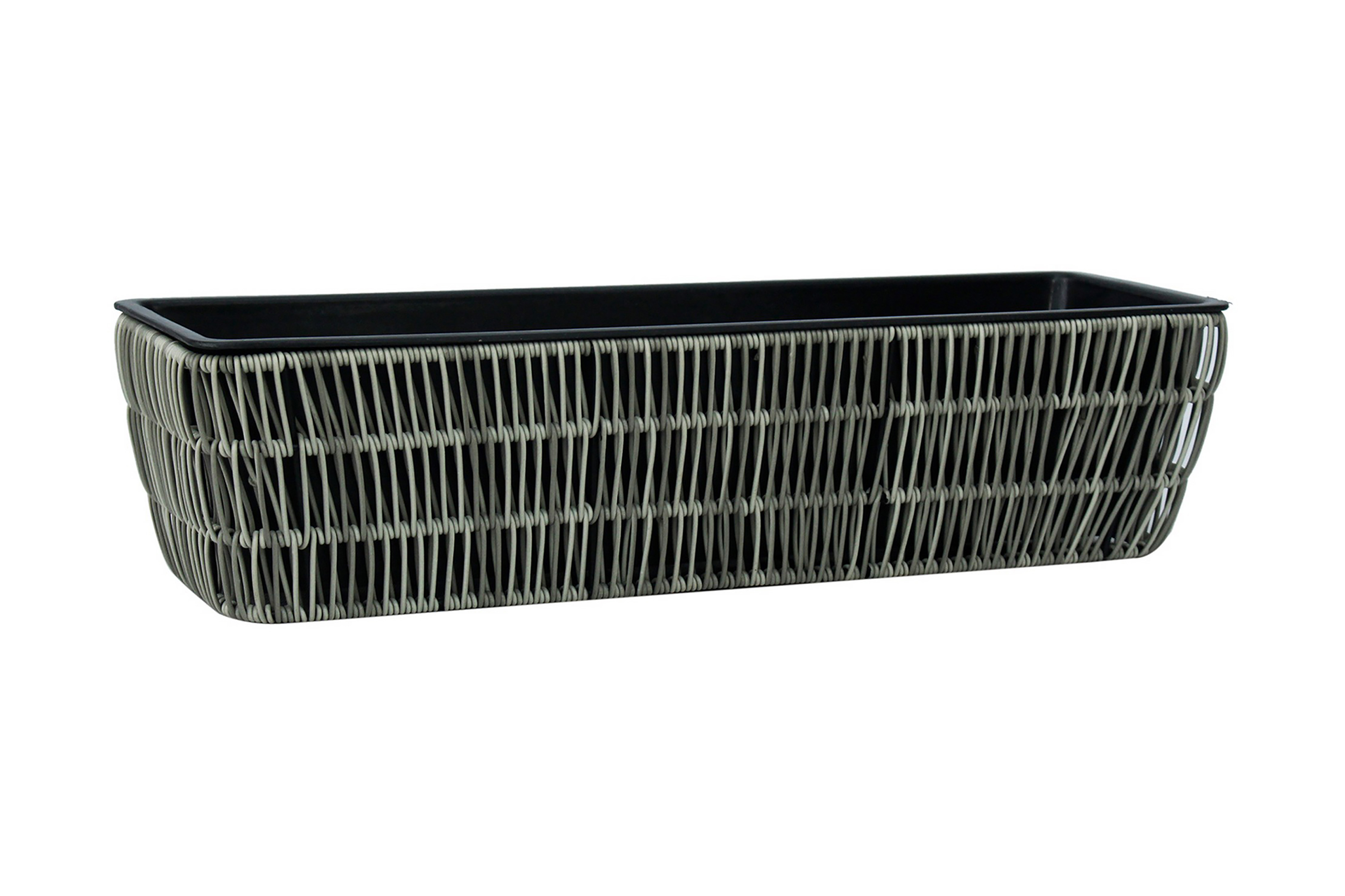 Odlingslåda Wicker 60x19xH15 cm Grå