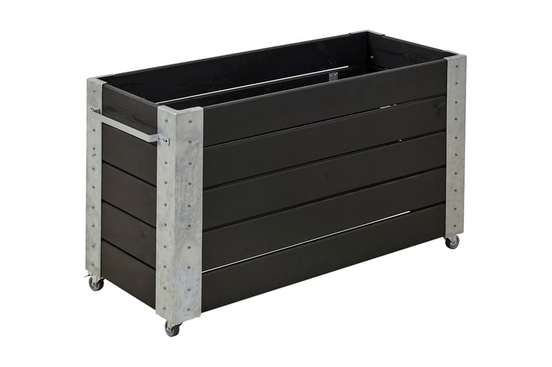 PLUS Cubic Blomlådor med Hjul 50x120x70 cm - Svart - Inredning - Dekoration & inredningsdetaljer - Krukor & ytterkrukor - Utomhuskruka
