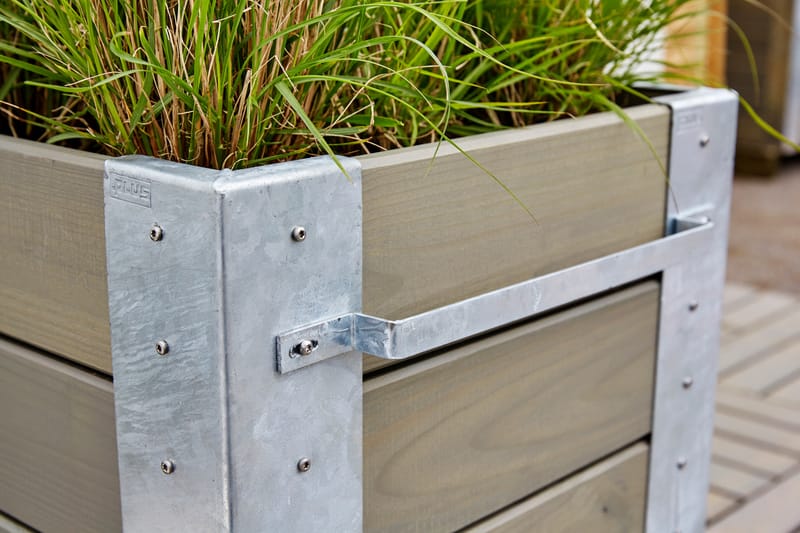 PLUS Cubic Blomlådor med Hjul 50x120x70 cm - Taupe - Inredning - Dekoration & inredningsdetaljer - Krukor & ytterkrukor - Utomhuskruka