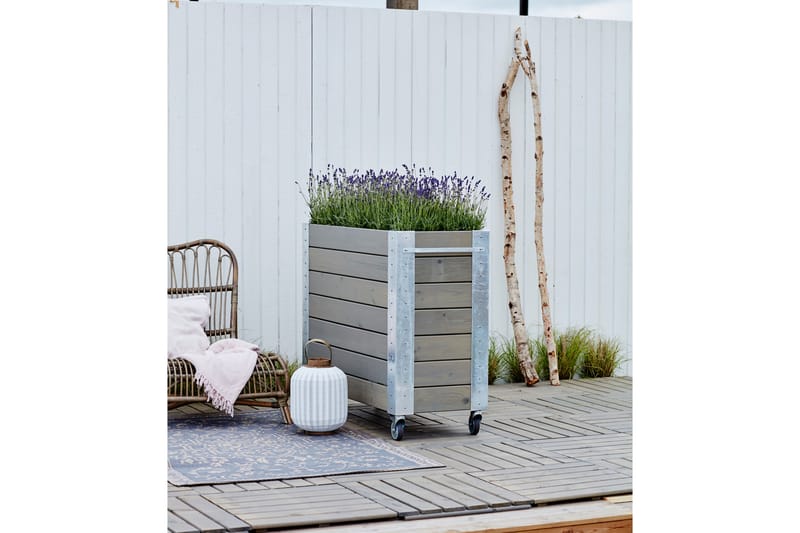 PLUS Cubic Blomlådor med Hjul 95 cm - Svart - Inredning - Dekoration & inredningsdetaljer - Krukor & ytterkrukor - Utomhuskruka